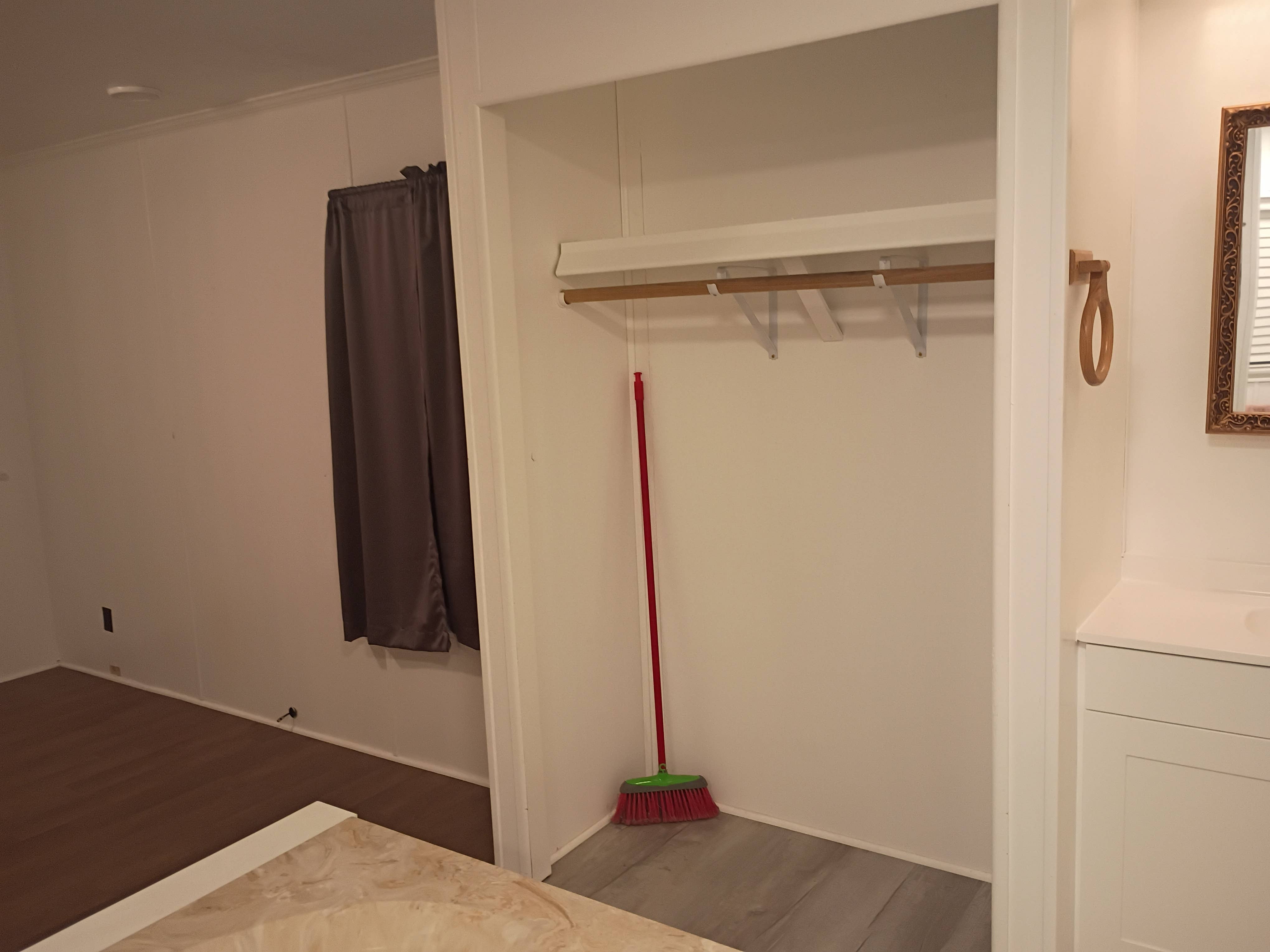 Master bedroom and private bathroom