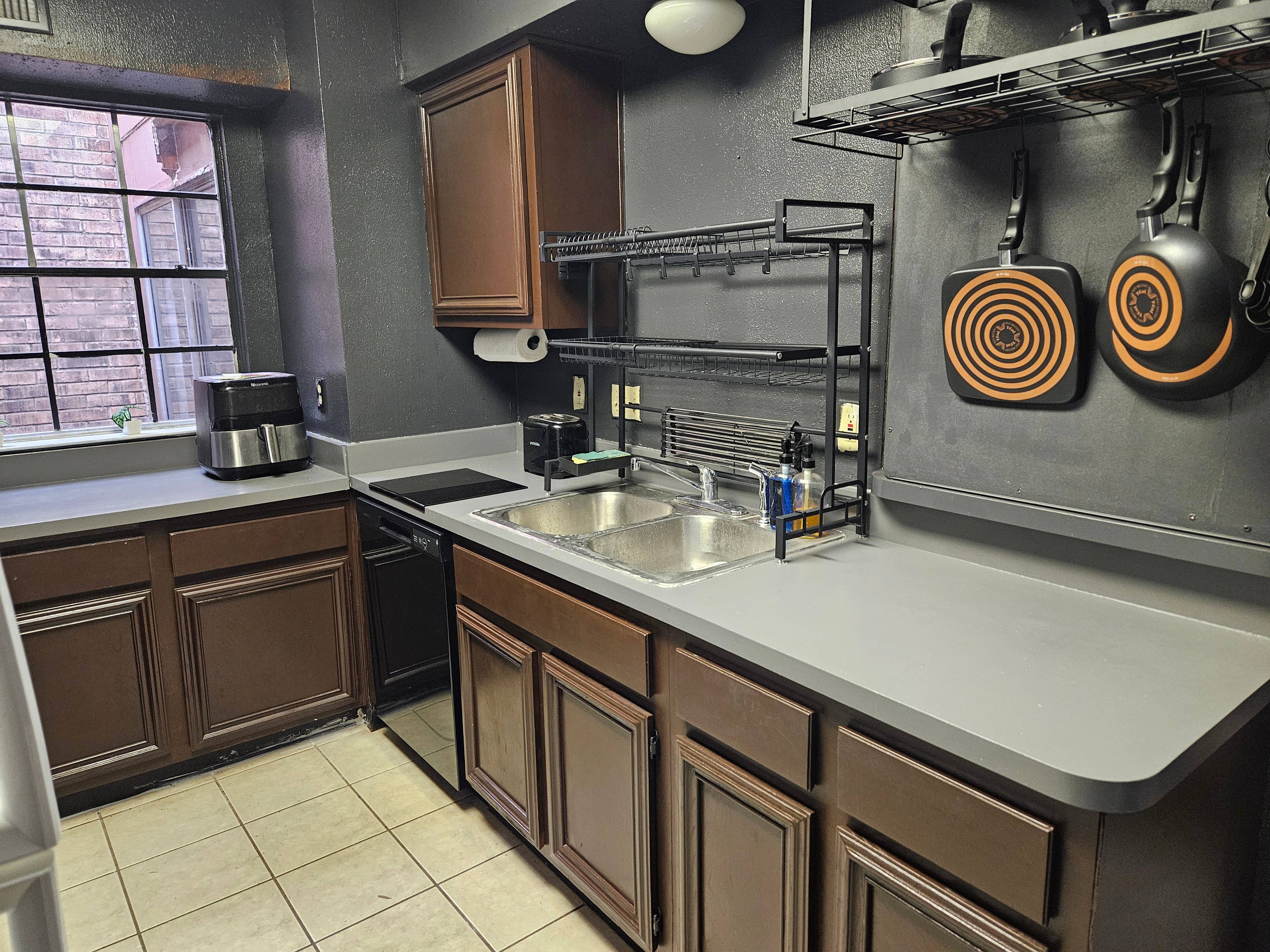 Large Furnished Private Bathroom.