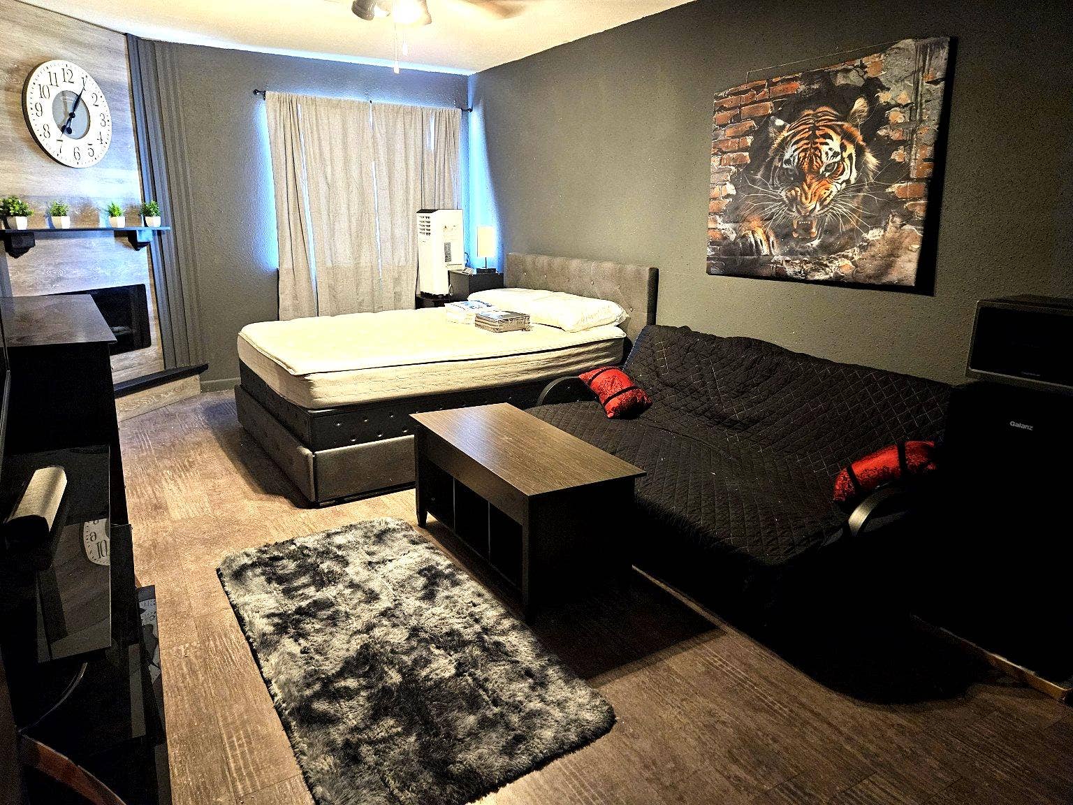 Large Furnished Private Bathroom.