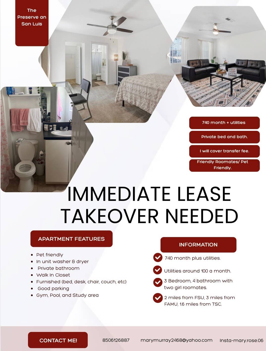 Immediate lease takeover needed