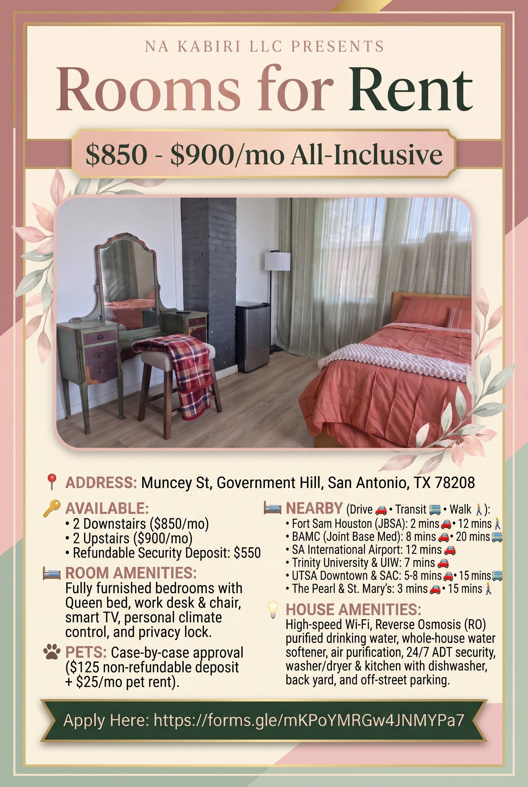 Furnished Room - Utilities Included