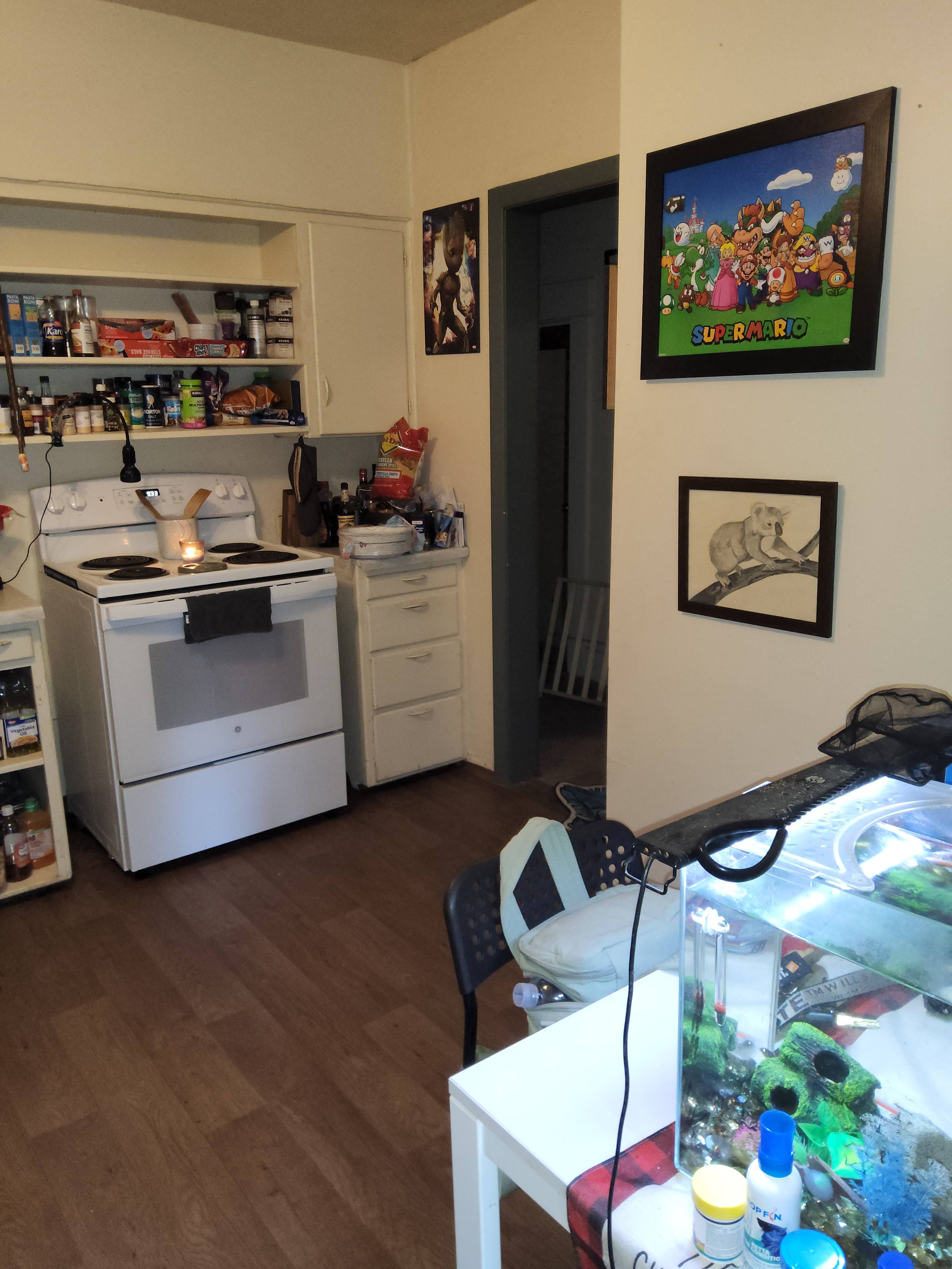 3 rooms upstairs