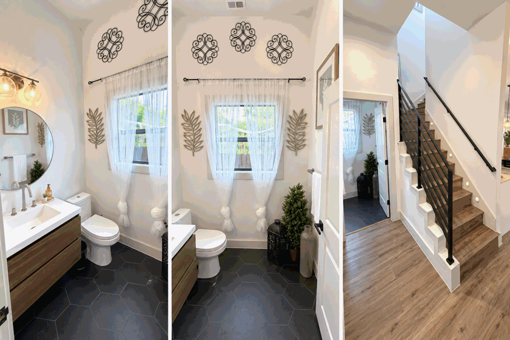 3 bedroom, 3.5 baths.