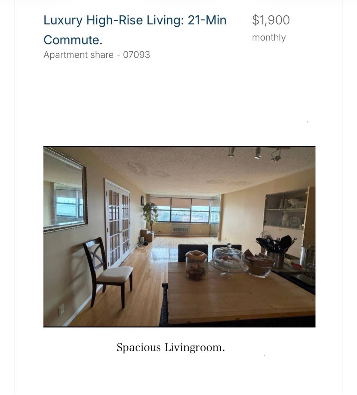 LUXURY HIGHRISE. 21 MIN. COMMUTE