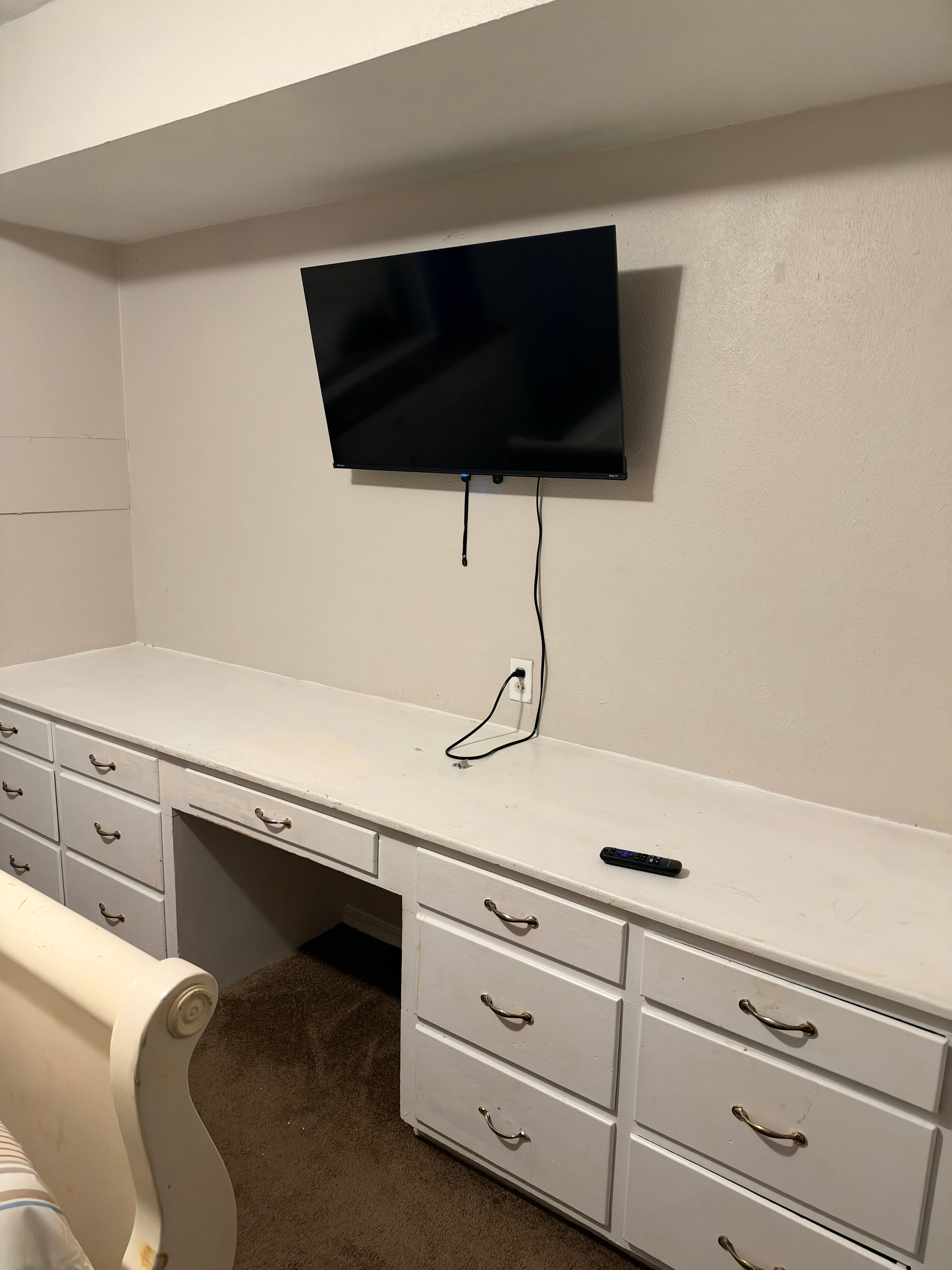 Furnished Room with TV & Fridge