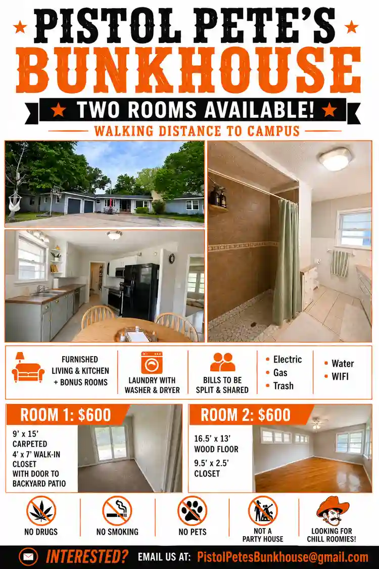 Pistol Petes Bunkhouse * 2 Rooms