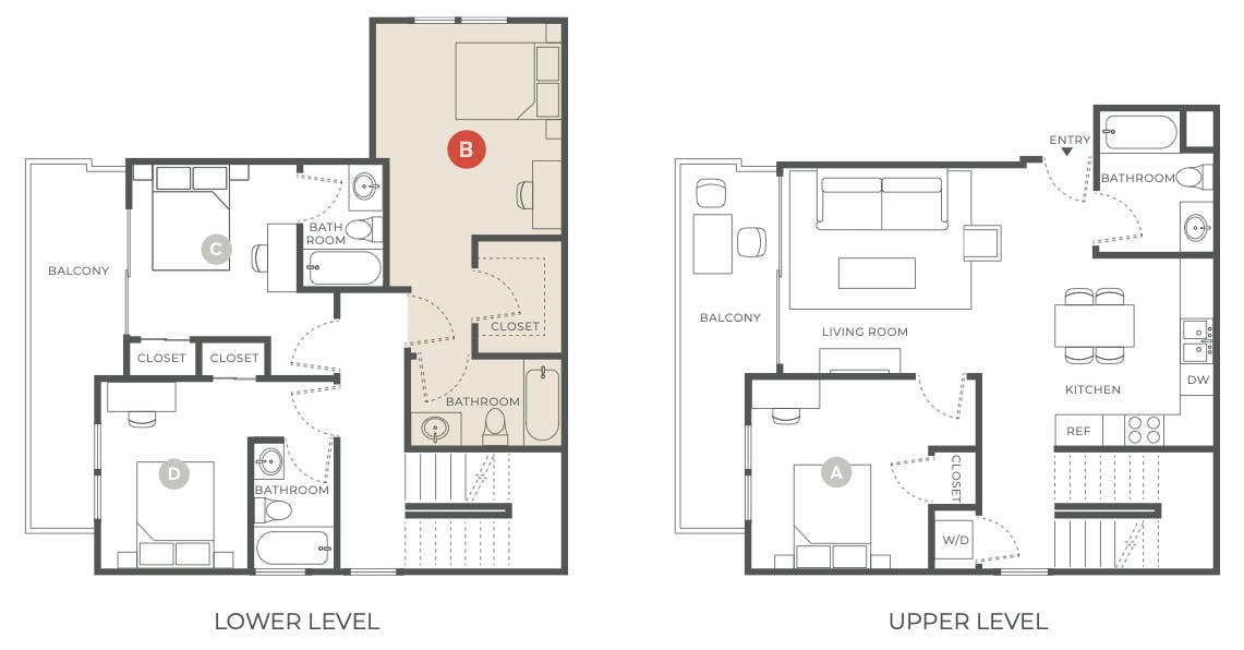 Private Bedroom w/ Ensuite Bathroom