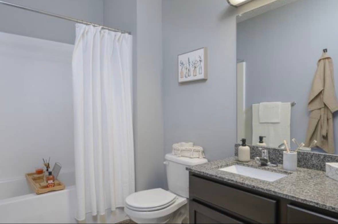 2 Bedroom; private bath per room