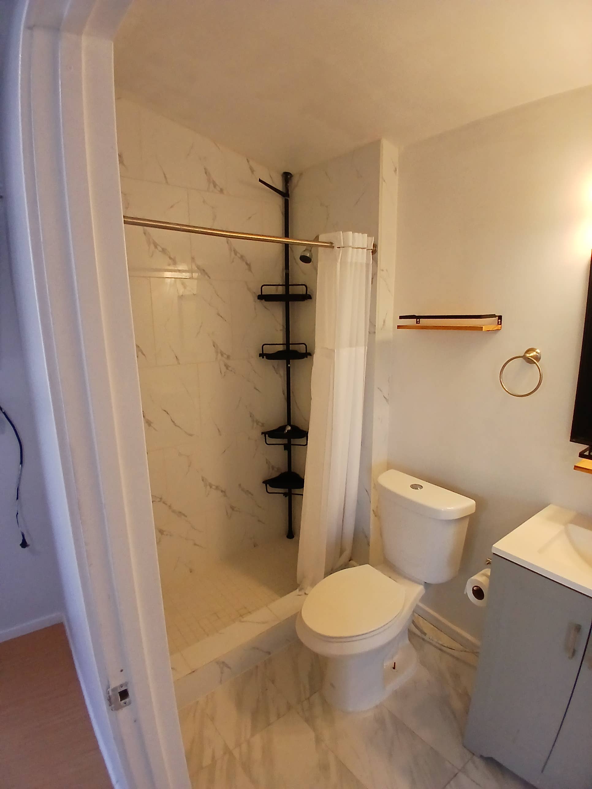 Private bedroom with bathroom.