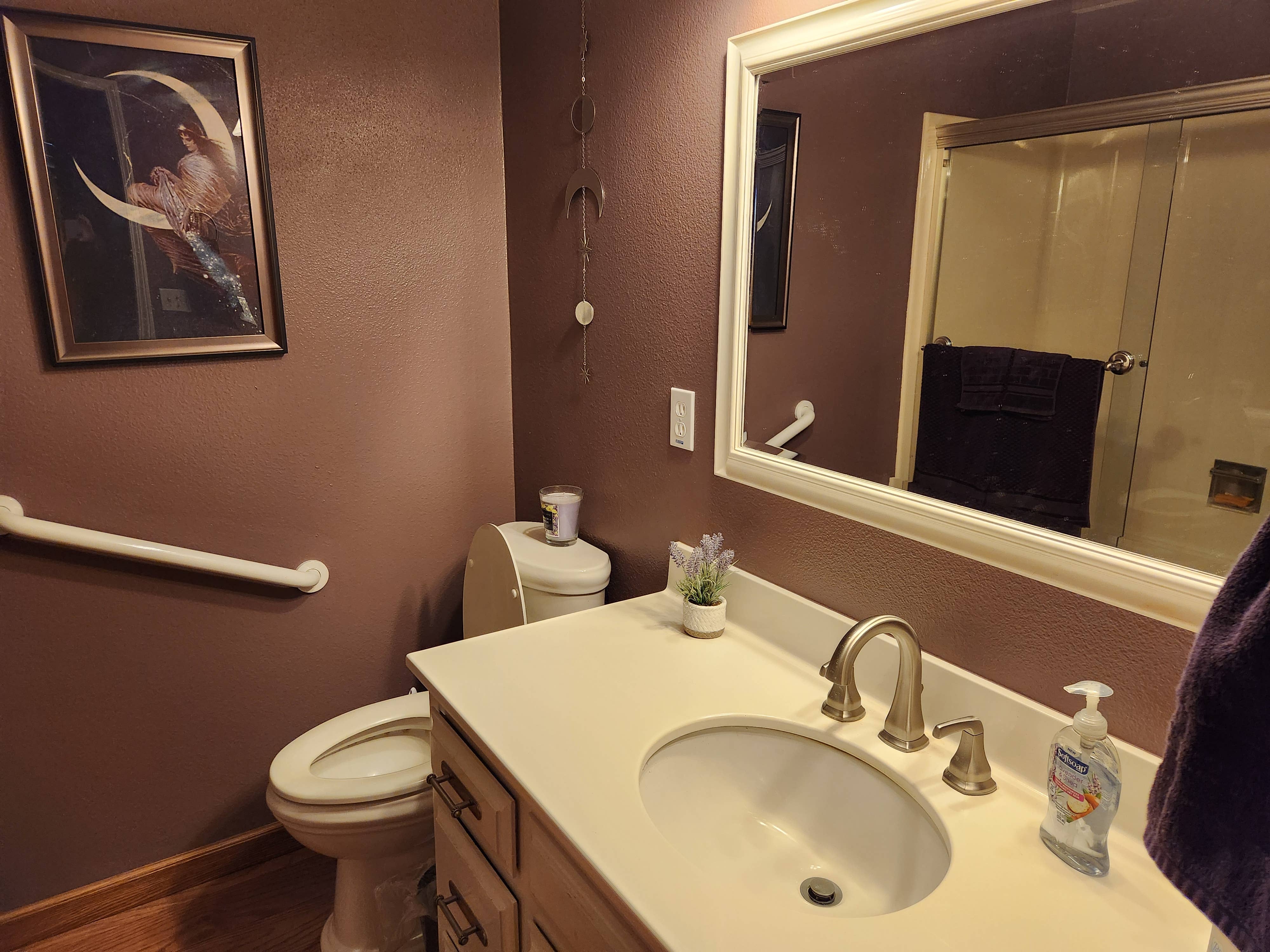 Large bedroom with private bath