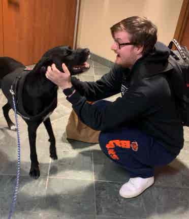 Quiet courteous male and ESA dog