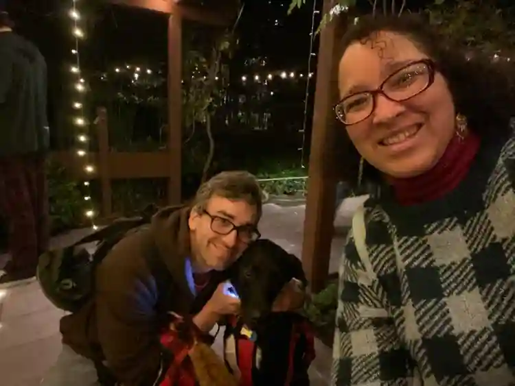 Man/Woman/Service Dog