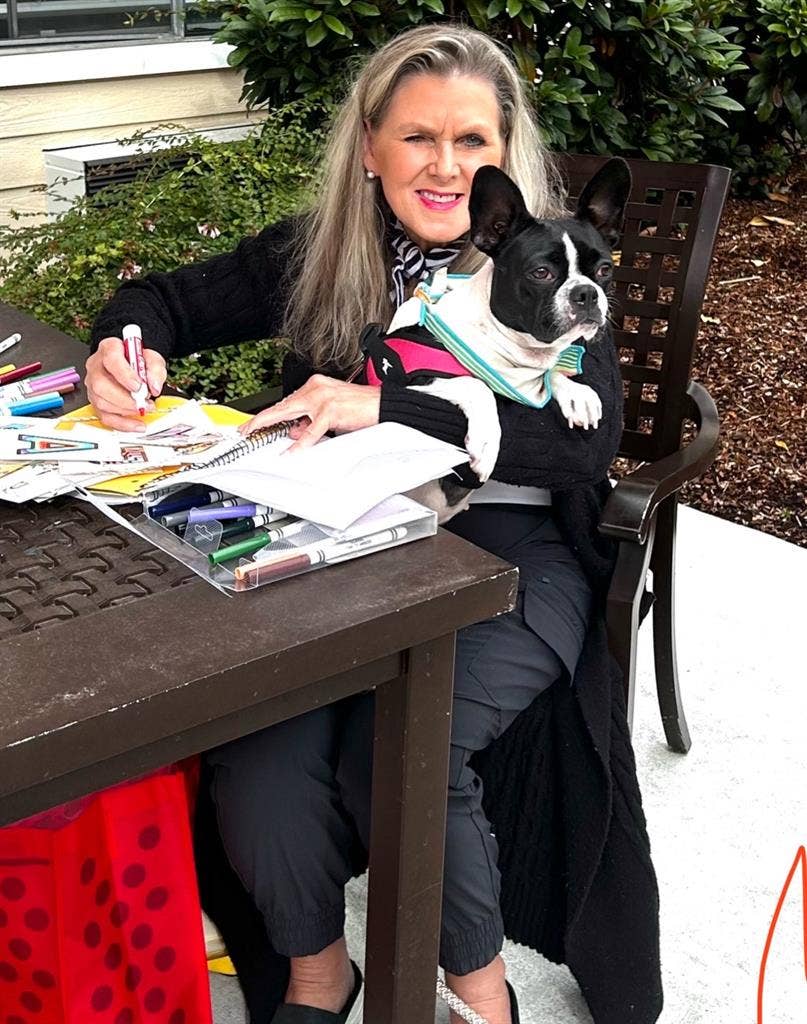 Just A Woman and her dog