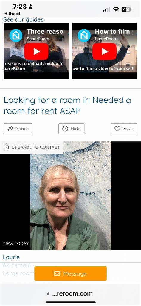 I Need a room by July