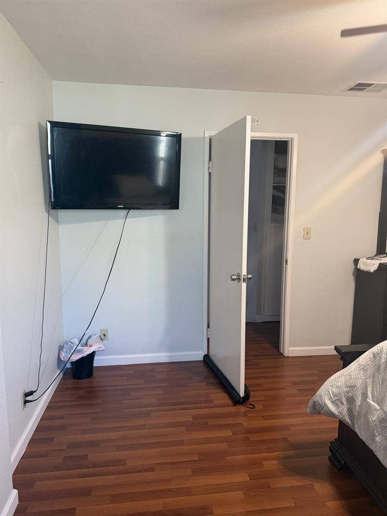 Furnished master suite w