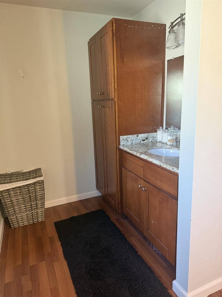 Furnished master suite w
