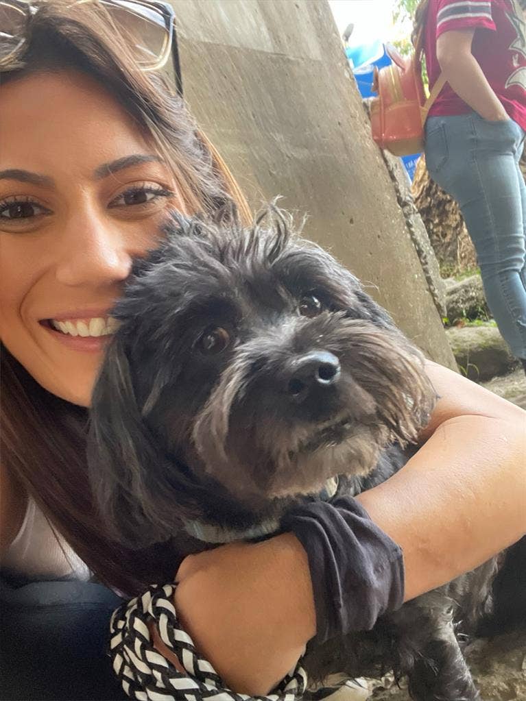 Working female and cute dog!