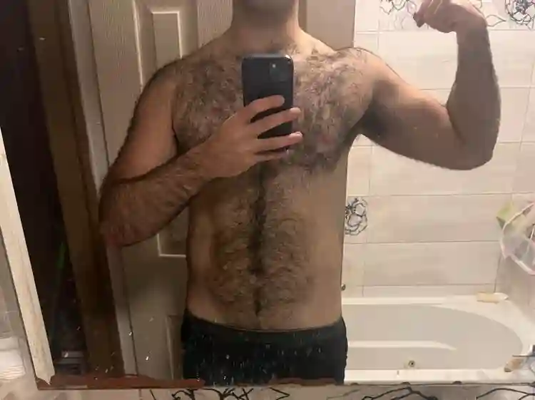 Hairy male student looking for room