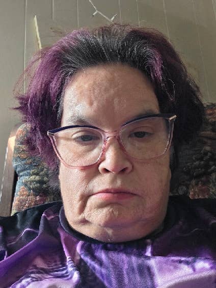 Caregiver with a service dog
