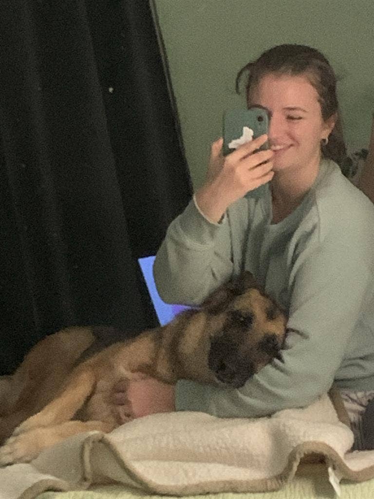 Respectable roommate with a pup