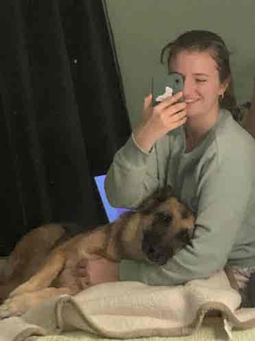 Respectable roommate with a pup