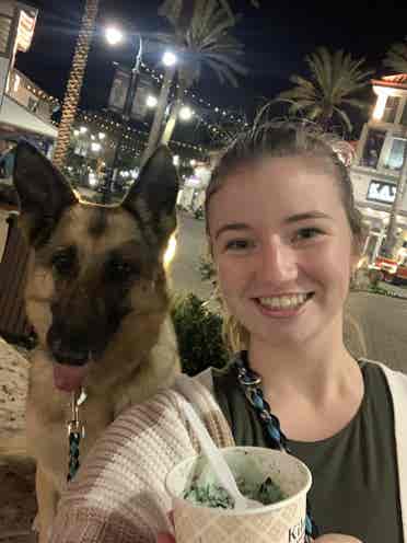 Respectable roommate with a pup