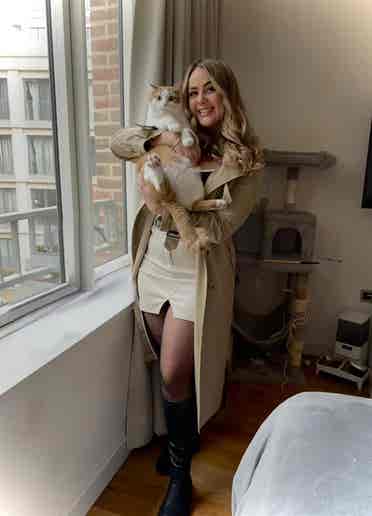 Single Professional Female and Cat