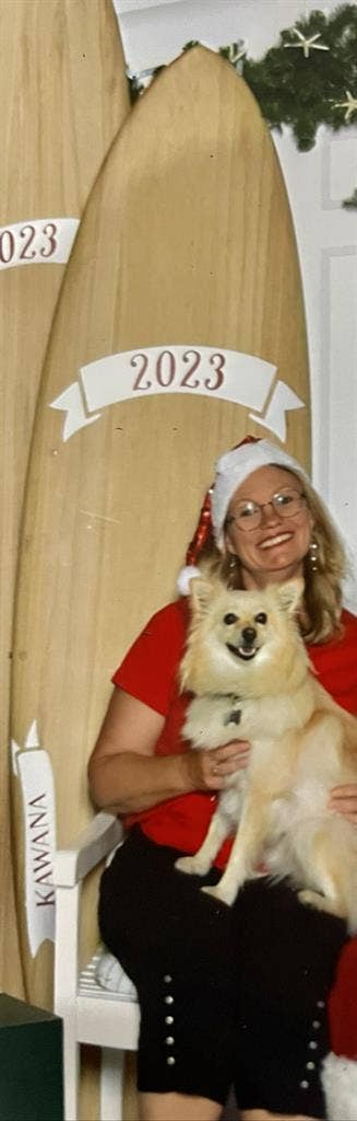 Age professional and small dog