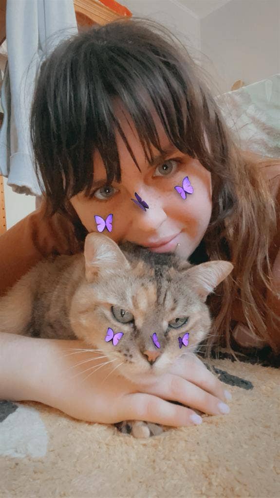 Just me and my old indoor cat