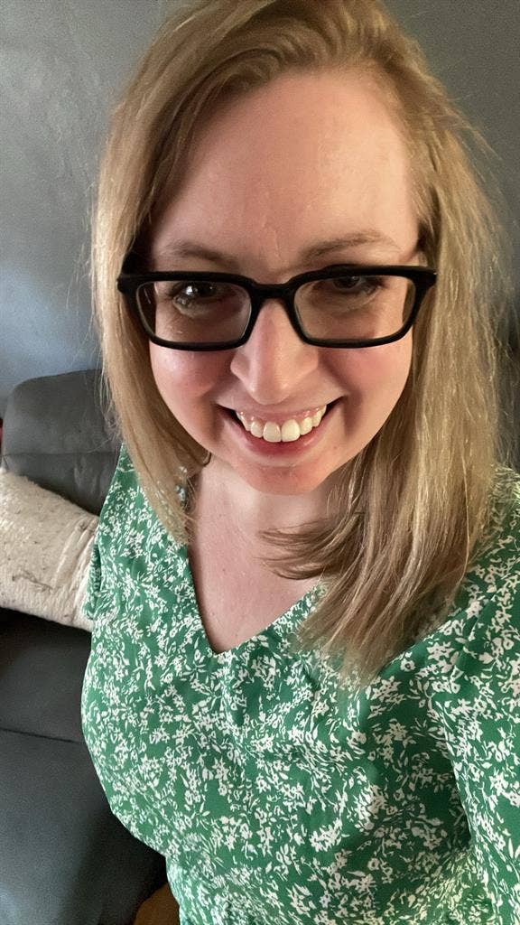 Single woman with cat