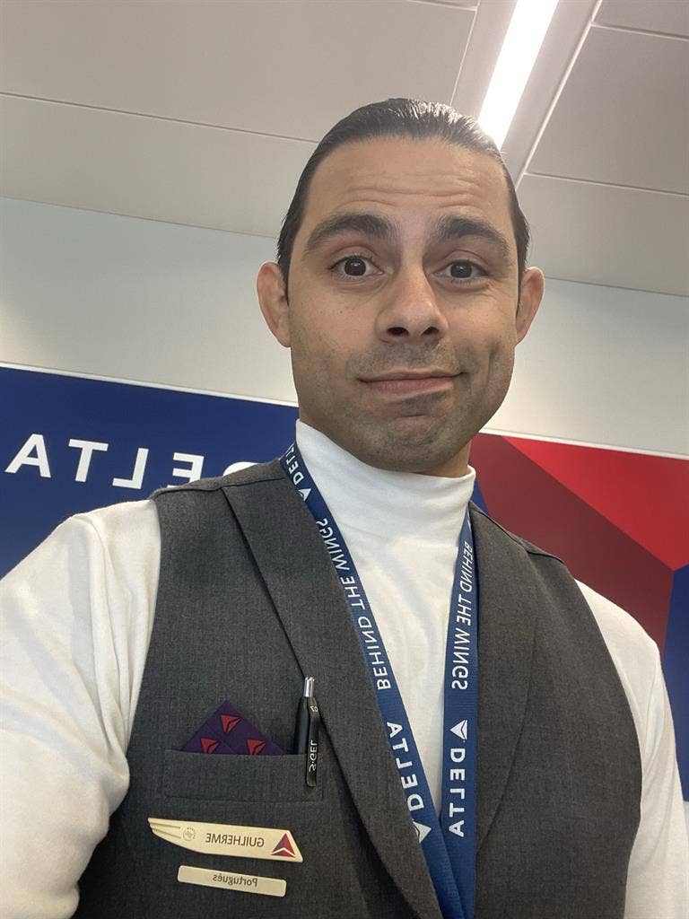 Airport worker looking for room