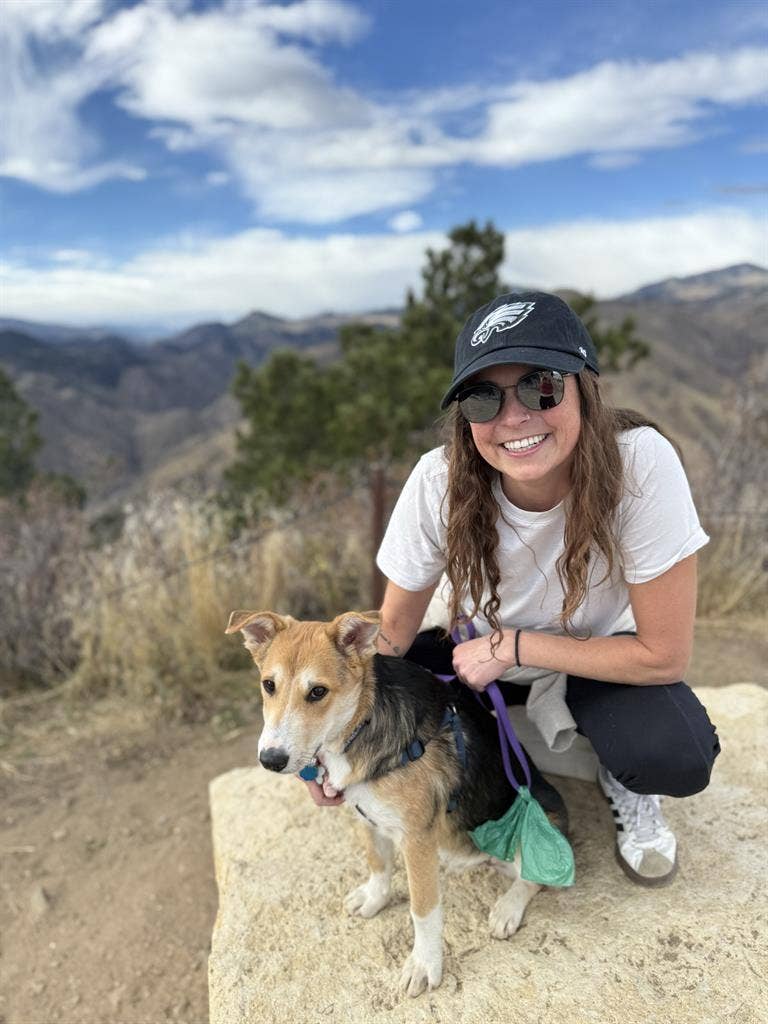 Easygoing professional and dog