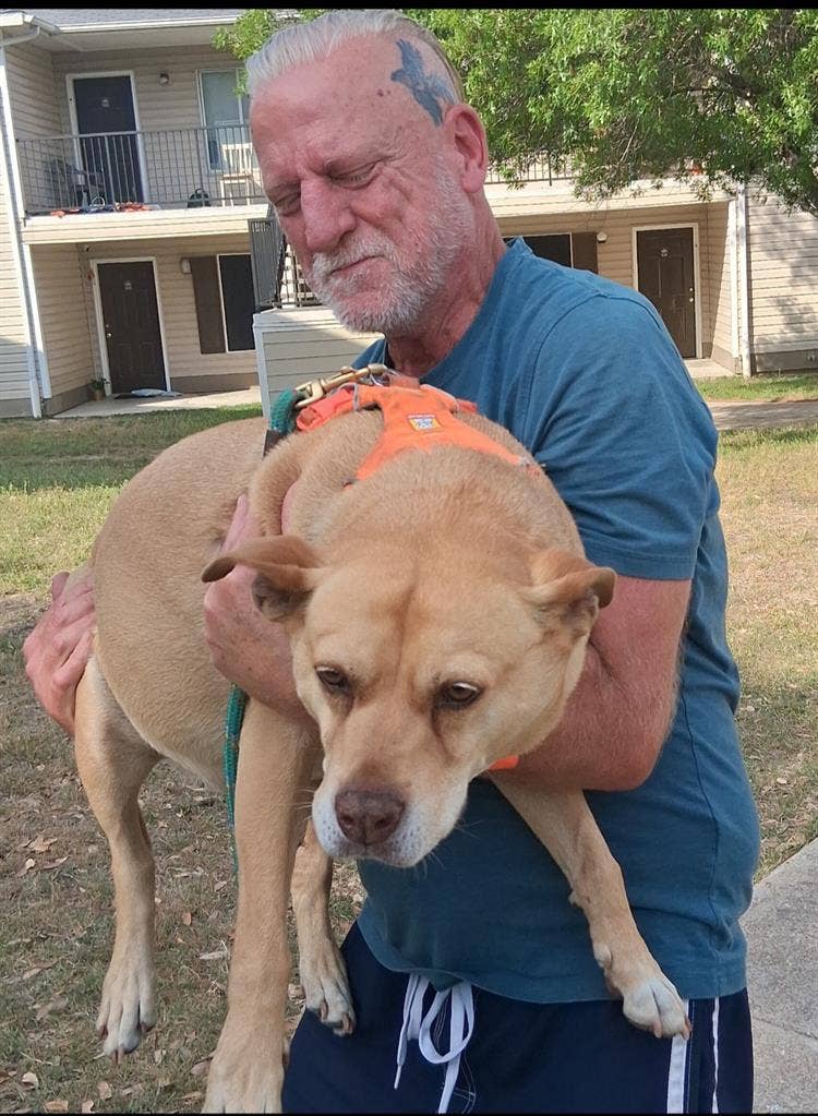 Teacher with Dog