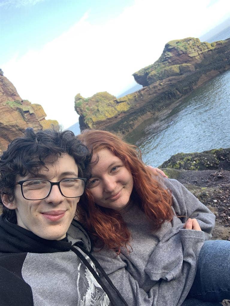 Couple looking for an apartment