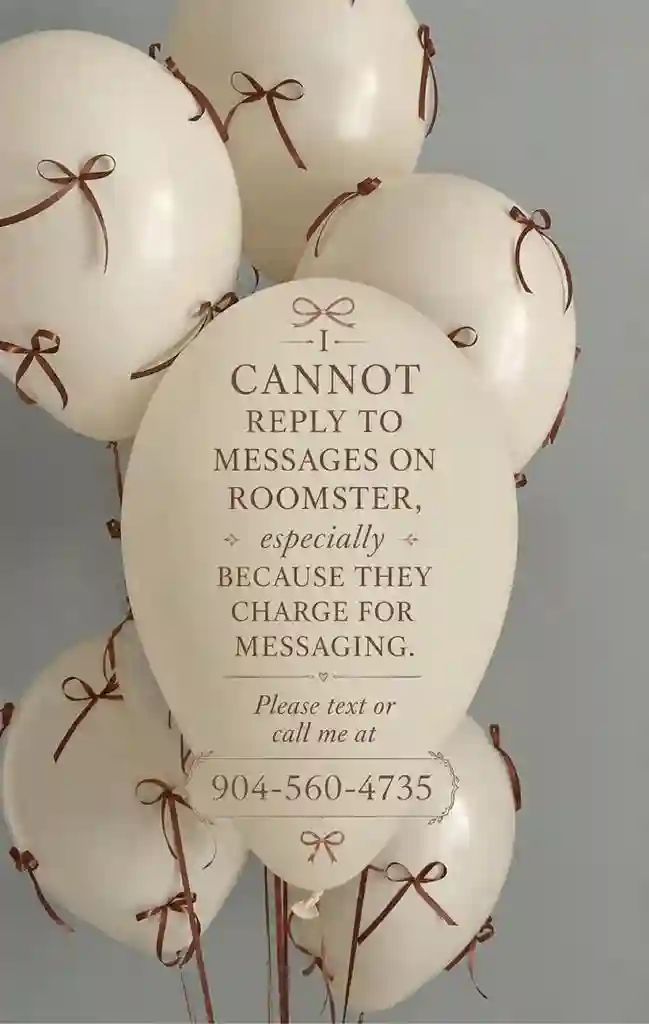 Need a One on one female roomy