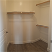 Room with walk-in closet