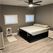 Furnished, master bed and bath